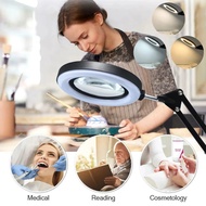 72LED 8X/10X NEW Illuminated Magnifier USB 3 Colors LED Magnifying Glass for Skincare Beauty/Table L