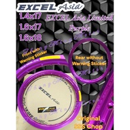 Rim Takasago Excel Asia Alloy (New Purple)- SEGELUNG (Satu Rim) (1.60x18)/ (1.4x17)/ (1.6x17)/ (1.85