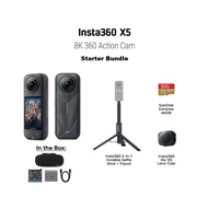 Insta360 X5 | Waterproof 8K 360° Action Camera | 3-Hour Battery | 72MP Photo | 4K60fps