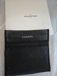 CHANEL BEAUTÉ LA COLLECTION 黑色網袋 化妝袋