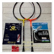 Apacs Finapi 88 Ii Badminton Racket 86 Gram Strong 35 Lbs