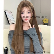 GDS Wigs วิกผมตรงกึ่งทอมือสีน้ำตาลคาราเมล หน้าม้าซีทรู (ยาว 70 cm) *รุ่นที่ 5 นวัตกรรมใหม่ล่าสุด*