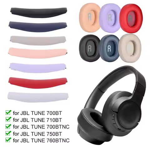 Headphone Earpads Memory Foam Headset Ear Cushions Protein Leather Repair Part for JBL Tune 700BT 71