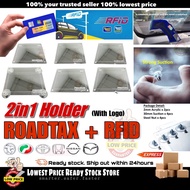 2in1 RFID with Roadtax Holder logo holder / Logo Road tax Holder Car Pemegang Road Tax Kereta acryli