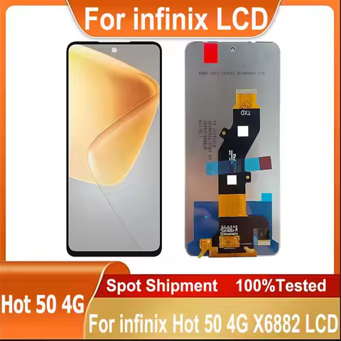 High Quality For Infinix Hot 50 4G LCD X6882 Display Touch Screen Assembly Digitizer For Infinix X68