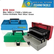 KOTAK SIMPANAN BARANGAN PANCING JENAMA BAKAU BTB 3000 FISHING TACKLE BOX WITH HIGH QUALITY MATERIAL 