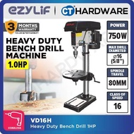 EZYLIF VD16H Bench Drill Press Machine Bench Drill Machine Bench Drill 16MM | 1HP | 750W Gerudi Meja