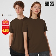 QAYRAA P4 Unisex Short Sleeve Microfiber Jersey Plain-Size S-5XL/Black/Maroon/DustyRose/NavyBlue/Gre