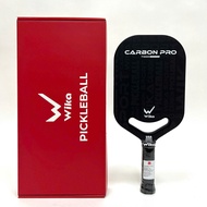 Vợt Pickleball Wika Cacbon Pro Chính hãng màu đen 100% Carbon T1000 16mm mặt nhám siêu nhẹ
