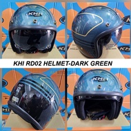 KHI RD02 RETRO CLASSIC HELMET - DARK GREEN