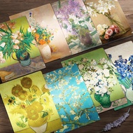 L Pattern Folder Imprint Flower Collection Series Famous Paintings Famous Artists Flowers A4Single C