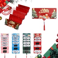 New Christmas Claus Xmas Tree Folding Banknote Card Envelope With 10 Card Slot Merry Christmas C5z3