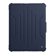 全城熱賣 - 適用於iPad Pro 12.9 2022 耐爾金 悍磁多功能平板保護套帶筆槽（藍色）
