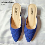 Ariimfa collection - Elyna Biru Sandal wanita high heels payet / Sandal high heel Payet hak tahu Bi