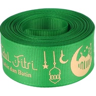 1 Roll Lebar 3.8CM Pita Grosgrain Idul Fitri / Pita Lebaran / Pita Ramadhan /Pita Hampers Idul Fitri