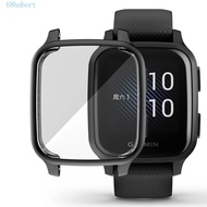 HUBERT for Garmin Venu SQ Cover Plating TPU Anti-scratch Smart Watch Case Screen Protector Bumper Protector