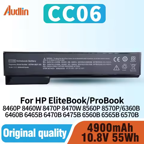 CC06 Laptop Battery for HP EliteBook 8460P 8460W 8470P 8470W 8560P 8570P ProBook 6360B 6460B 6465B 6