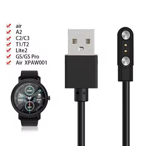 Dock Charger Adapter USB Charging Cable For Xiaomi Mibro GS/GS Pro/A2/T2/T1/C3/C2/Lite 2 Smart Watch
