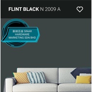 SINAR Nippon 5 Liter N2009A Flint Black WEATHERBOND EXTERIOR WALL PAINT/CAT DINDING LUAR RUMAH