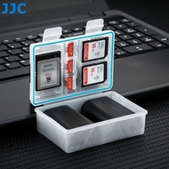 JJC Camera Battery Protective Case with Extra SD/MSD/XQD Card Slots for Sony NP-FW50 FZ100Canon LP-E