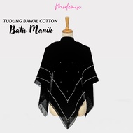 MODEMIX | Tudung Bawal Cotton Premium Voile Signature Plus Batu Manik Tabur Bidang 45 | Square Coral