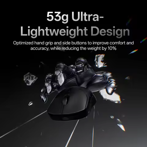 Rapoo VT2 MAX Wireless E-sports Gaming Mouse with 8K Polling Rate Optical Sensor Ergonomic Design 53