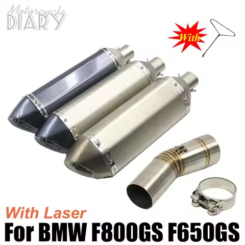 F700GS For F800GS F650GS F800GT F 800 650 GS ADV Racing Slip On Exhaust Elbow Escape Moto Muffler DB