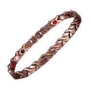 Magnetic Pure Copper Bracelets for Women 21cm Vintage Fish Chain Health Energy Magnetic Bracelets fo
