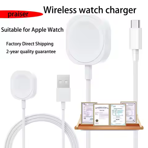 New Technology 2025 Charger Wireless Magnetic Charger for Apple Watch 9 8 7 6 5 4 3 2 USB Fast Charg