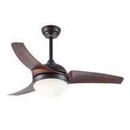 3H 3309B 42-inch 1050mm Copper Motor Decorative Ceiling Fan c/w LED Light [3 Blade] (Dark Wood)