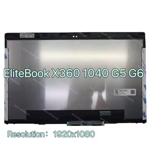 14.0 Inch For HP EliteBook x360 1040 G5 G6 LCD Touch Screen Display Replacement Assembly With Frame 