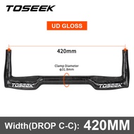 TOSEEK Carbon Fiber Road Bike Rest Relax TT Handlebar MTB Road Bicycle Race with Sponge Elbow Pad Bi