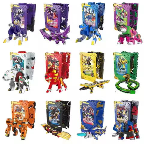 New Metal Cardbot Transforming Card to Robot Action Figures Mega Ambuler Transformation Robot Model 