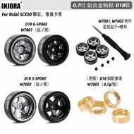 [Cool Wheel Workshop] INJORA 0.7 Inch Aluminum Alloy Frame D18 Type for SCX30 (4 Pieces) RC Car
