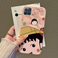 Casing hp For OPPO A93 F17 Pro OPPO Reno 4F Reno 4 Lite Case Girl Pink Chibi Maruko-chan Kesing with