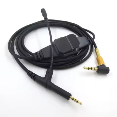 200Cm For BOSE 700 QC25 QC35 OE2 Gaming Headset Audio Headset Cable Boom Microphone V-MODA Computer 