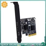 PCI-E X4 to Type-C Video Expansion Card Supports DP Video USB3.2 10G TYPE-C Port Monitor Dock Adapte