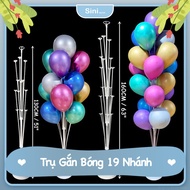 Birthday Decoration Balloon Pillar 1m3, 1m6 Sini Decor - Birthday Decor Balloon Pillar - Transparent