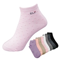 三合豐 ELF, 女性短襪, 精梳棉密針點點淑女 款【MIT 8色】 - 普若Pro品牌好襪子專賣館