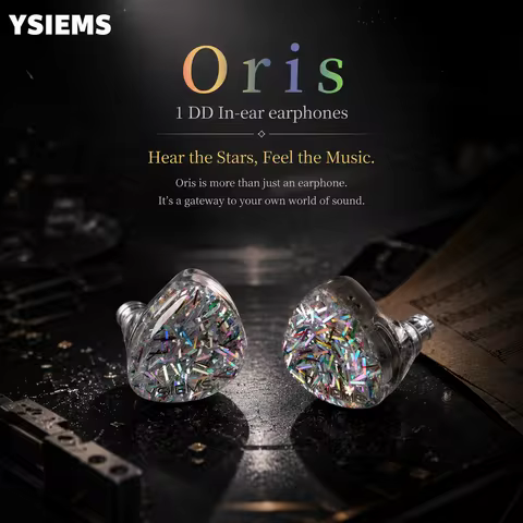 YSIEMS Oris In-Ear Monitors 1DD Earphone Gaming Calls Bass HIFI Noise-Cancelling IEMs for Audiophile
