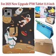 For 2025 New P700 tablet 11.8 inch casing pu leather cartoon painted tablet case
