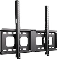 EZISE Universal Tilting TV Wall Mount Bracket for 23''-75'' TVs – Slim, Low-Profile, 15° Tilt, Heavy-Duty Steel, Easy Installation – Compatible with LG, Samsung, Sony &amp; More, VESA up to 600x400mm