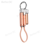 10.5CM Ultra-Short Silicone Cable 5 in 1 240W Keychain Data Cord With Lighter Adapter USB/Type C to 