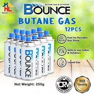 Bounce Butane Gas & Outdoor 250g Set 12pcs CRV