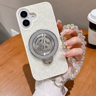 New Casing US dollar rotating stand small diamond for Phone17 16 15 14 13 12 11 /pro /max/plus /Air/