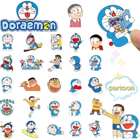 Doraemon Shizuka Minamoto sticker cute and cartoon high-appearance-value portable Doraemon waterproo