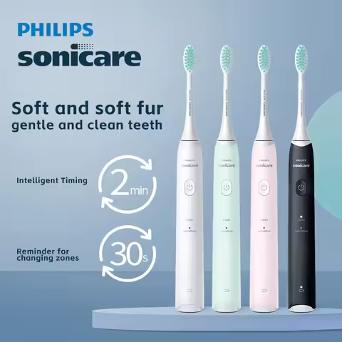 PHILIPS Sonicare HX2421 Electric Toothbrush Two Modes Teeth Gentle Deep Cleaning Oral Cavity Care Gu