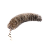 Wholesale fox tail North American Raccoon Beaver Whole Raccoon Tail Fur Pendant about30cm Tail Fox T