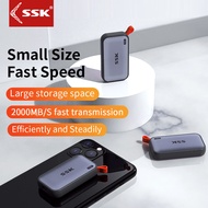 SSK 2000MB/s Portable External SSD 1TB 20Gbps USB3.2 Gen2x2 External Solid State Drive External SSD 1TB