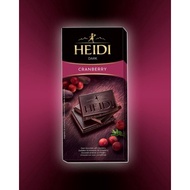 HEIDI dark chocolate with cranberry (80g)